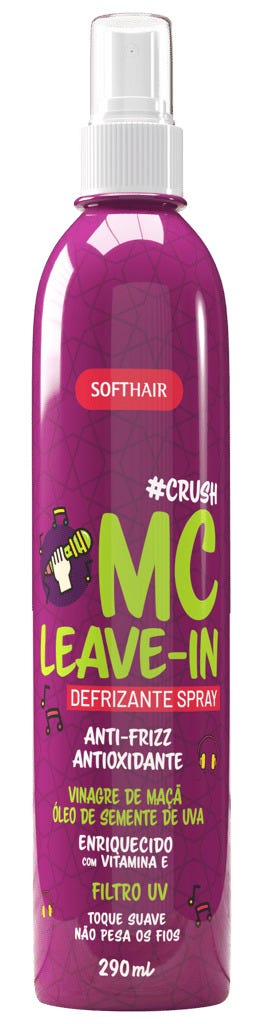 SOFTHAIR Leave-In Spray Apple Vinegar Thermal Protection Grape Seed Oil 290 ml