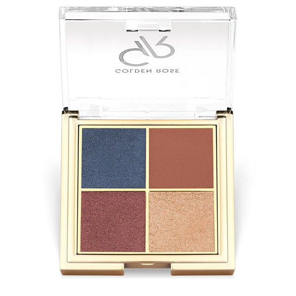 Golden Rose Quattro Eyeshadow Palette Rich Pigment Blending Formula