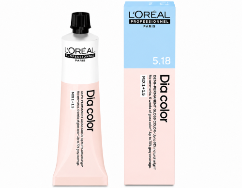L'Oreal Professionnel Dia Color Ammonia-Free Hair Color Light Ash Mocha Brown 5.18