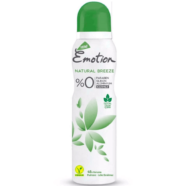 Emotion Deo Natural Breeze Aluminum-Free Deodorant Spray Romantic Scent 150 ml