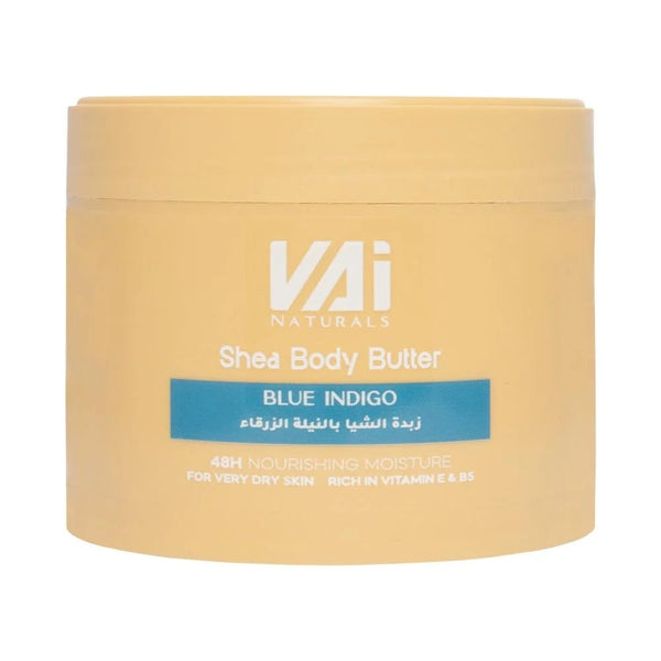 Vai Blue Indigo Shea Butter Body Butter, Fast-Absorbing Moisturizer, 300ml