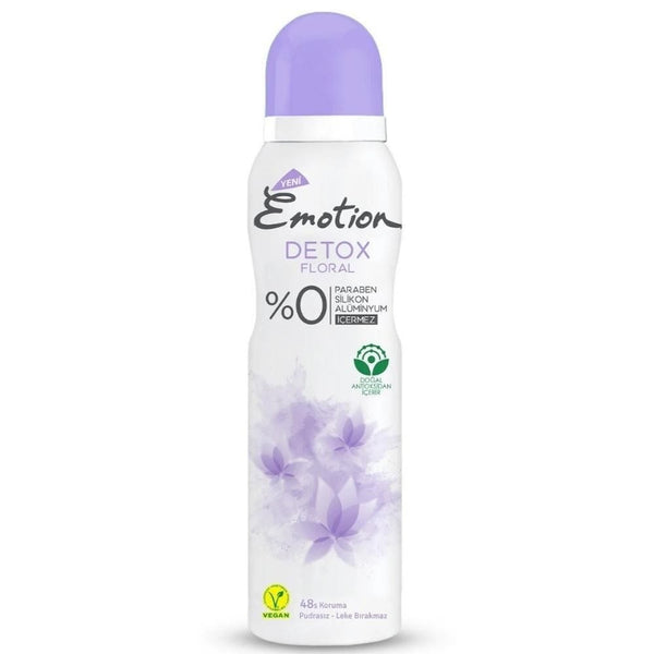 Emotion Deo Spray Detox Floral Aluminum-Free Deodorant 150 ml