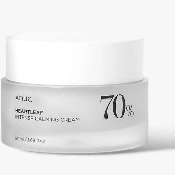 Anua Heartleaf 70% Intense Calming Face Cream Ceramide Panthenol Unscented 50ml