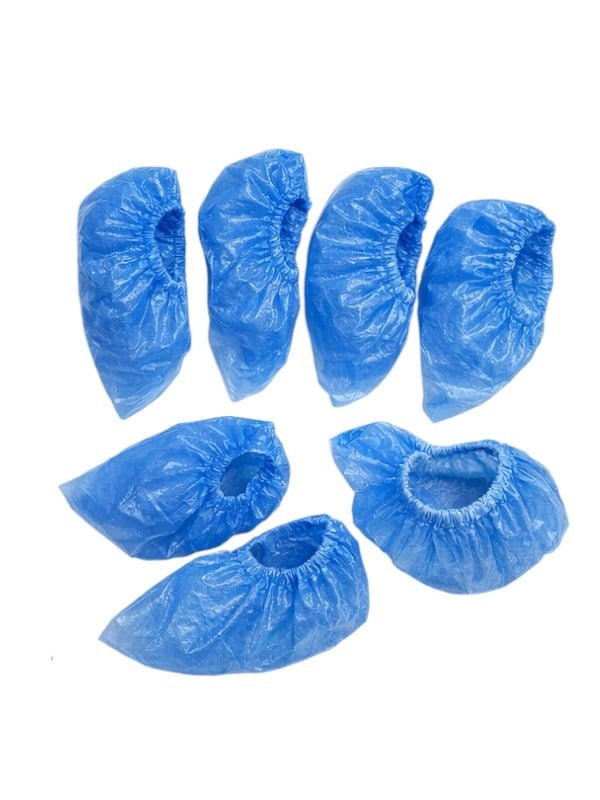 RK Disposable Shoe Covers CPE Waterproof Blue 100 Pieces