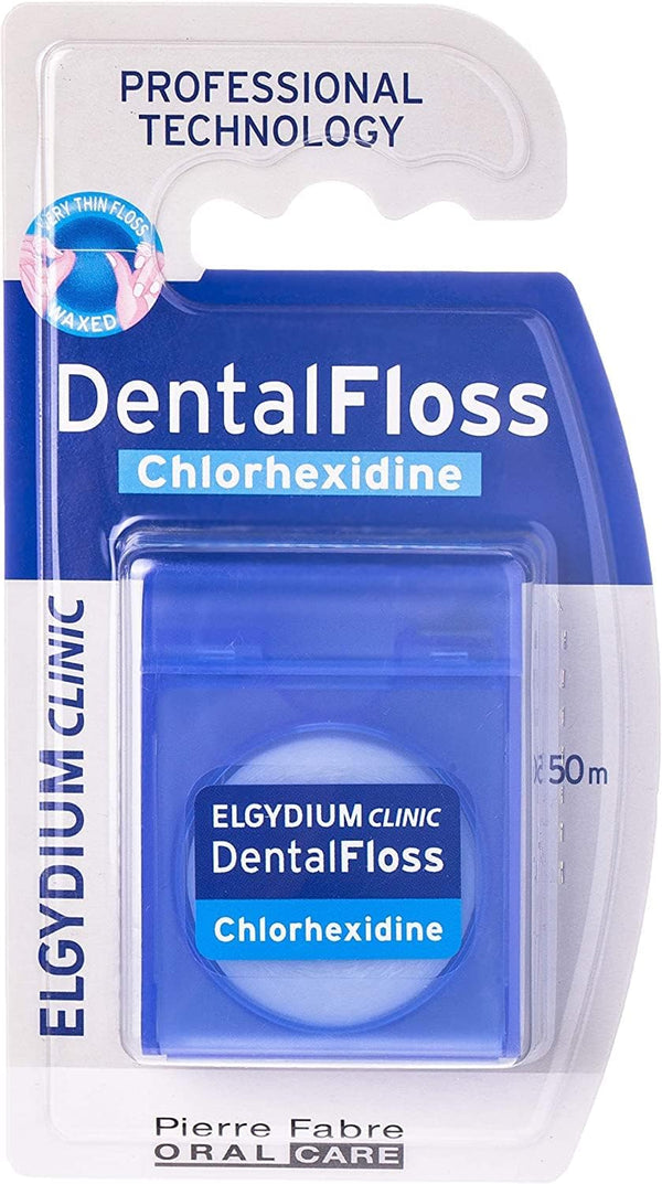Elgydium Clinic Dental Floss Waxed Chlorhexidine Gluconate