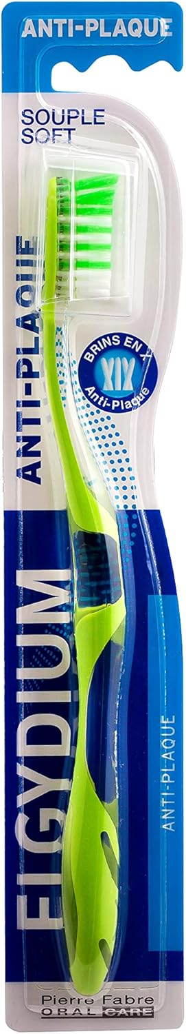 Elgydium Antiplaque Soft Toothbrush Ultra-Soft Bristles Ergonomic Handle