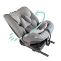 Moon Rover 360 Rotating Convertible Baby Car Seat ISOFIX Reclining Grey 0-12 Years