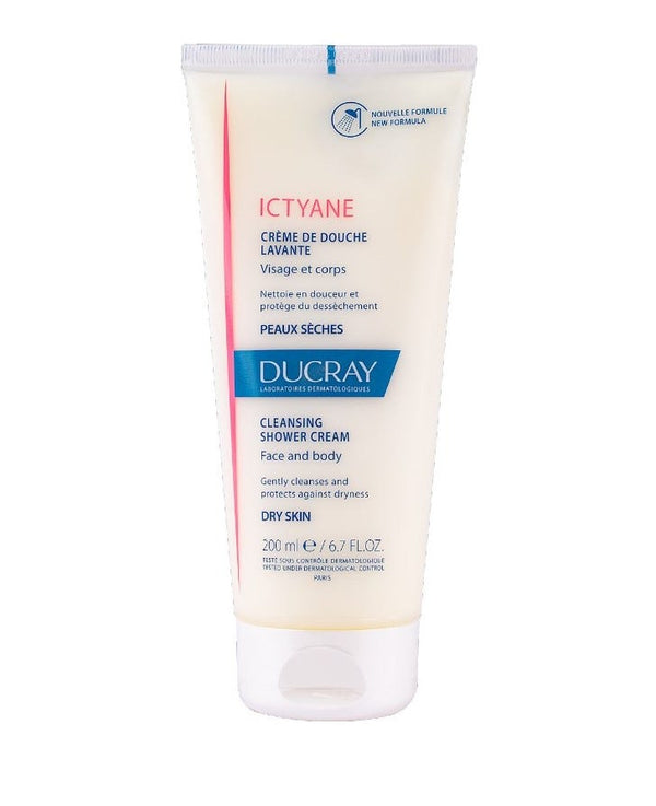 Ducray Ictyane Cleansing Shower Cream for Dry to Very Dry Skin 200ml