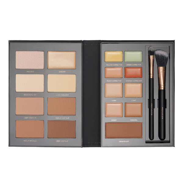 Profusion Cosmetics Pro Conceal & Contour Makeup Kit, 19 Pieces