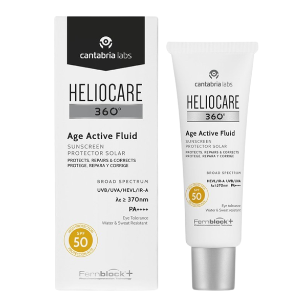 Heliocare 360 Age Active Fluid SPF50+ Tinted Sunscreen UVA UVB 50ml