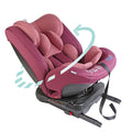 Moon Rover 360 Rotating Convertible Baby Car Seat, ISOFIX, Reclining, Pink