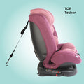 Moon Rover 360 Rotating Convertible Baby Car Seat, ISOFIX, Reclining, Pink
