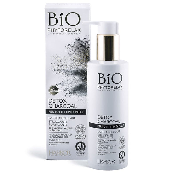 Phytorelax Detox Charcoal Milk Micellar Water Rosewater Glycerin 200ml