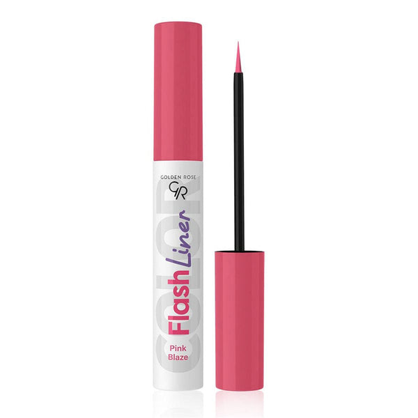 Golden Rose Flash Liner Liquid Eyeliner Precision Tip Pink Blaze Waterproof