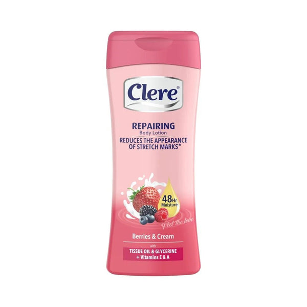 Clere Body Lotion Berry Fragrance Glycerin Vitamins A & E 400 ml
