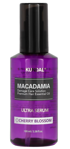 Kundal Macadamia Ultra Hair Serum Cherry Blossom Smoothing Frizz Care 100ml