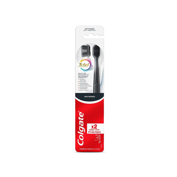 Colgate Total Restore Soft-Bristle Toothbrushes, Ergonomic Handle, 2-Pack