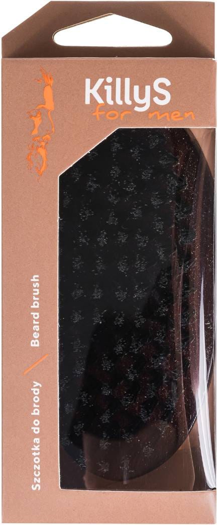 KillyS Wooden Beard Brush Synthetic Bristles 1 Pc