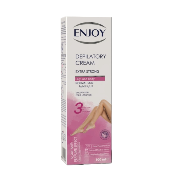 Enjoy Depilatory Cream Legs and Body Normal Skin Moisturizing Formula 100 ml