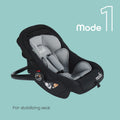 Moon Bibo Infant Car Seat Rearward-Facing 0 to 25 kg Black