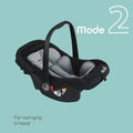 Moon Bibo Infant Car Seat Rearward-Facing 0 to 25 kg Black