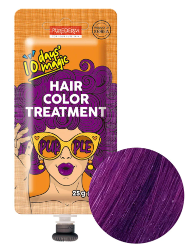 Purederm 10Days Magic Hair Color Treatment Purple Temporary Hair Color