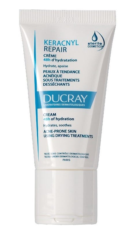 Ducray Keracnyl Repair Cream Hydro-Nourishing Soothing Care 50ml