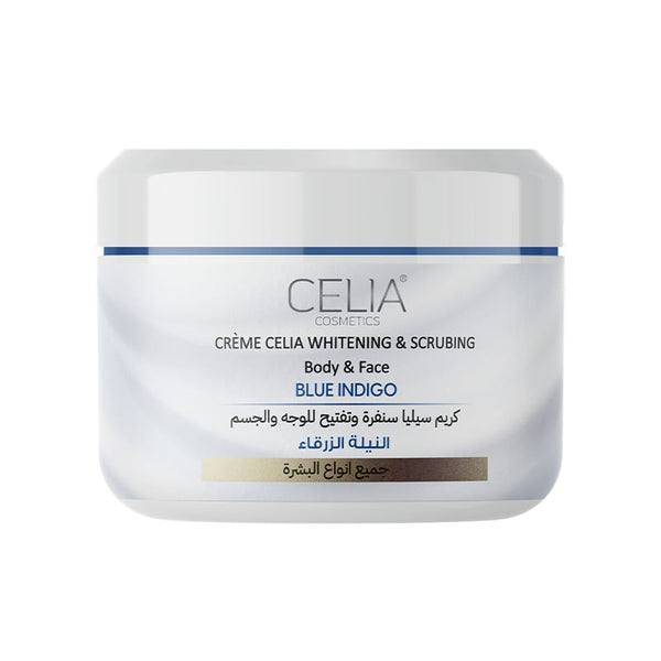 Celia Indigo Blue Face and Body Scrub Brightening Cream