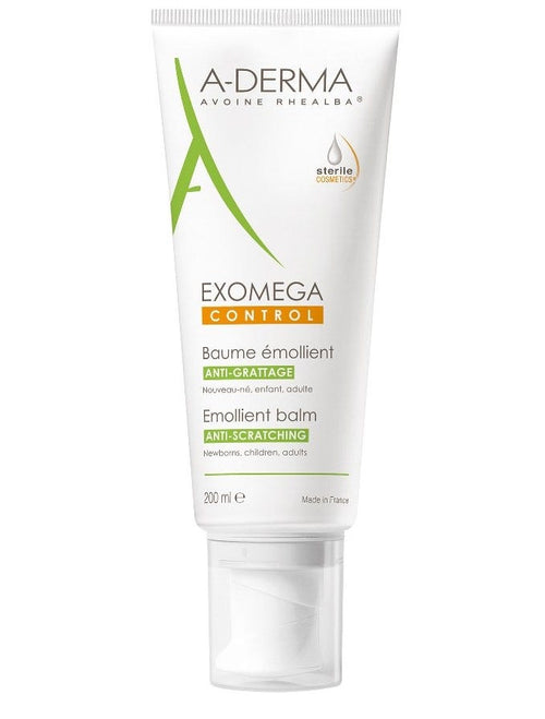 A-Derma Exomega Control Emollient Balm Cream Dry Skin Oat Extract 200 ml