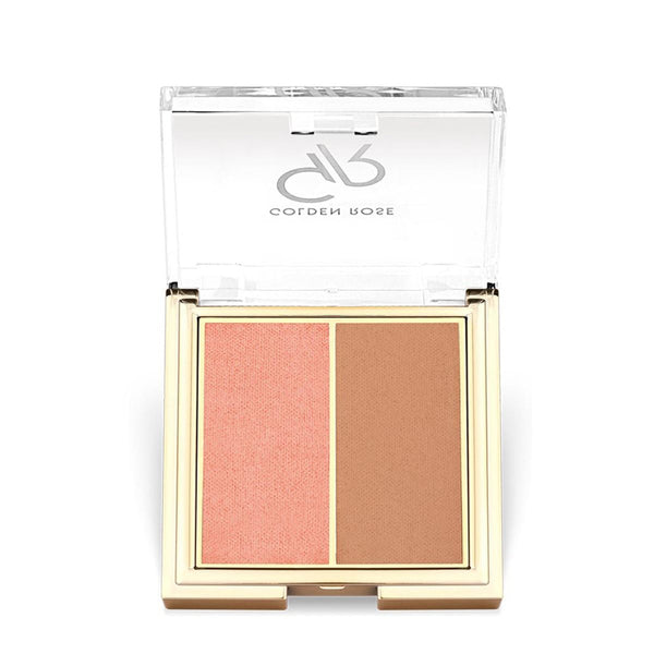 Golden Rose Iconic Blush Duo Creamy Dual-Tone Natural Finish Blush Palette
