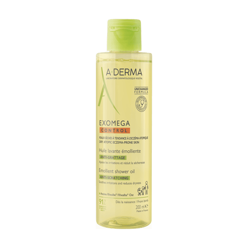 A-Derma Exomega Control Emollient Shower Oil Cleansing Formula 200ml