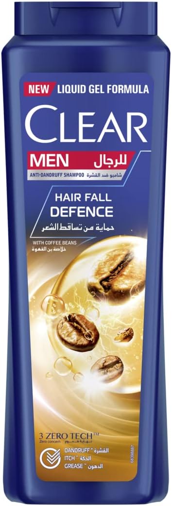 Clear Male Hair Fall Defense Shampoo Liquid Panthenol Niacinamide 600ml