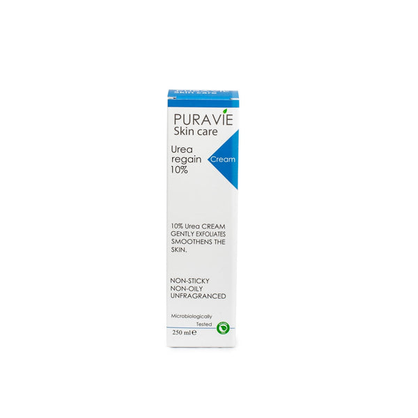 Puravie Urea Regain Cream Moisturizer 10% Urea Fragrance-Free 250 ml