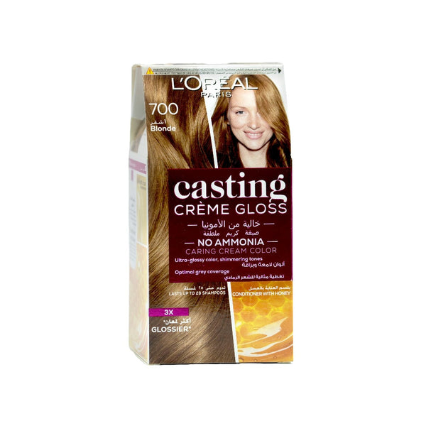 L'oreal Casting Creme Gloss Semi-Permanent Hair Dye 700 Blonde, Ammonia-Free