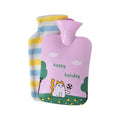 Minigood Hot Water Bottle with Detachable Washable Cover, 500ml