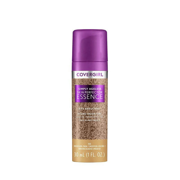 Covergirl Simply Ageless Skin Perfector Essence Foundation Natural Finish Medium Tan 30ml