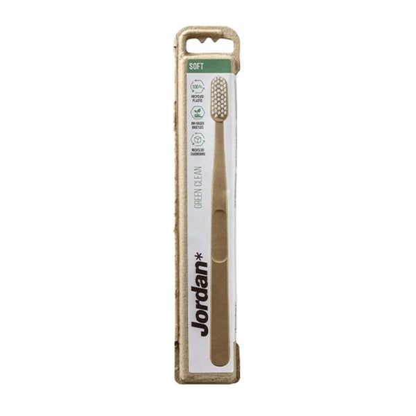 Jordan Green Clean Soft Toothbrush, Green