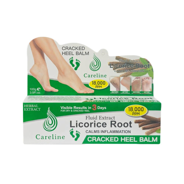 Careline Cracked Heel Balm with Licorice Root Extract, 100 g