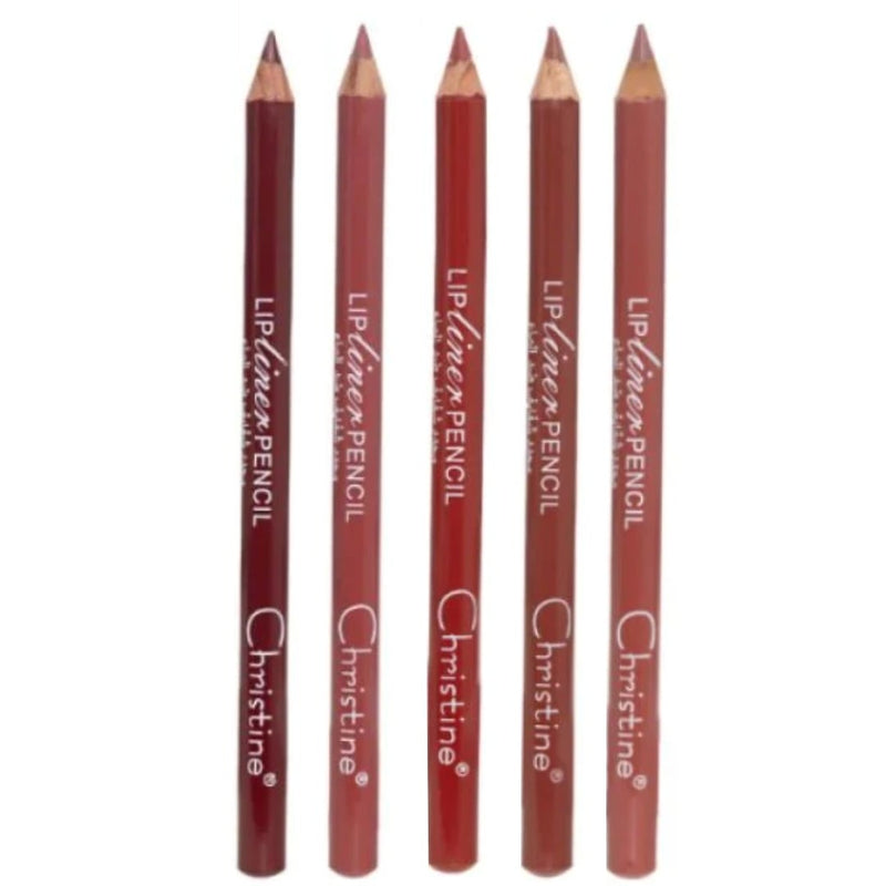 Christine Lip Liners Set Creamy Long-Lasting 5 Shades