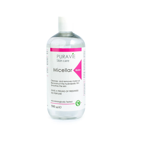 Puravie H2O Micellar Water Gentle Cleansing Makeup Remover 500 ml