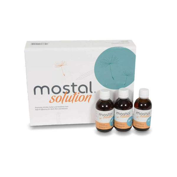 Derma Mostila Scalp Nourishing Hair Solution with Biotin, Keratin, Vitamins B5 & E, 3 x 50 ml