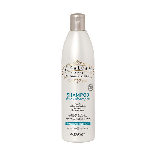 Alfaparf Milano Il Salone Detox Shampoo Charcoal Caffeine Biotin Panthenol 500 ml