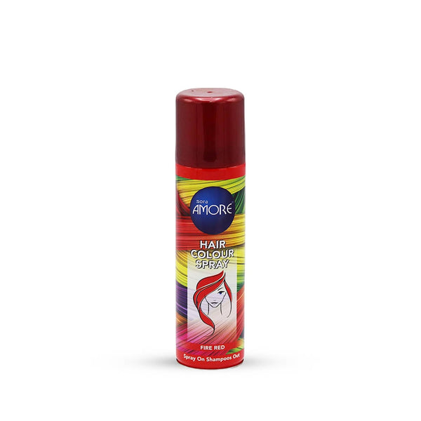 sora AMORE Fire Red Temporary Hair Colour Spray, 150 ml