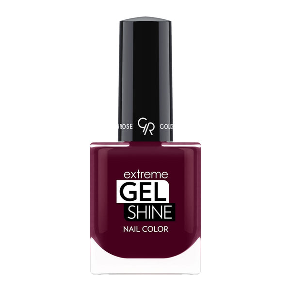 Golden Rose Extreme Gel Shine Nail Color, High-Shine Fast-Drying Formula, Deep Burgundy Shade 70