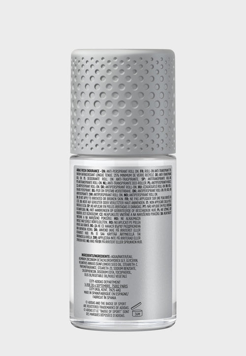 Adidas Fresh Endurance Roll-On Deodorant Citrus Scent 50ml