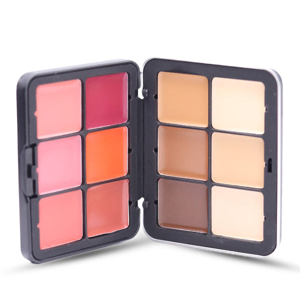 Farah 22 Cream Concealer & Blusher Palette Creamy Formula 12 Shades 42 g