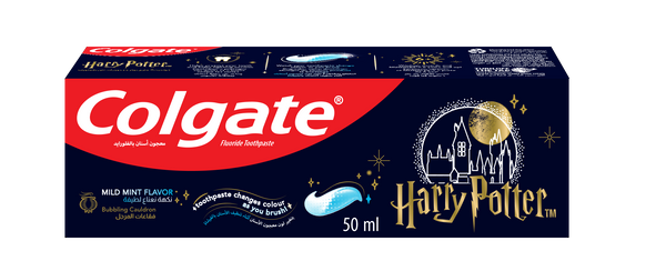 Colgate Harry Potter Bubbling Cauldron Mild Mint Fluoride Toothpaste, Color-Changing, 50 ml