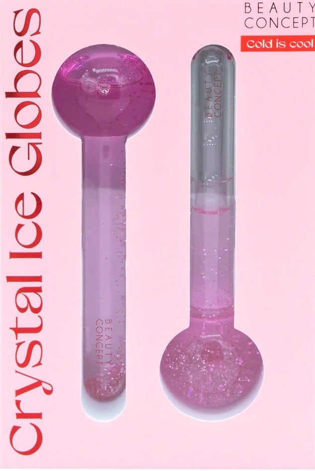You Are The Princess Beauty Concept Crystal Ice Globes Facial Massage Set