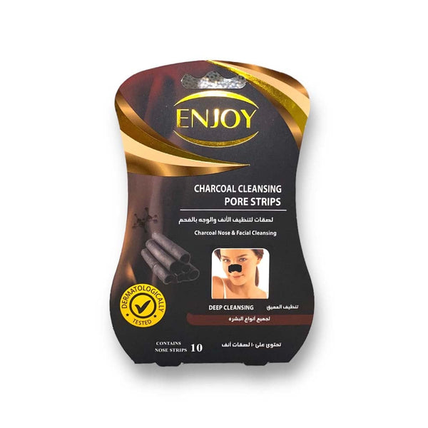 Enjoy Charcoal Nose and Face Cleansing Patches for Blackhead Removal