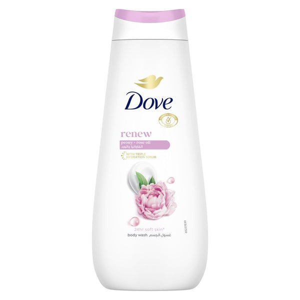 Dove Renew Peony & Rose Oil Body Wash Triple Hydration Serum 400 ml